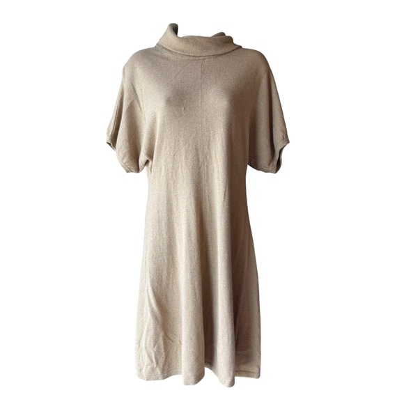 Banana Republic Dresses & Skirts - Banana Republic Sweater Dress Size Medium Wool Cashmere Turtleneck Tan
*Read*